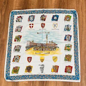 Palio di Siena Italian Horse Race Souvenir Square Scarf